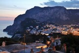 Capri - Scorcio del borgo da Via Matermania al tramonto