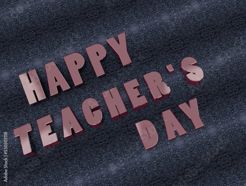 happy teachers day 3d text wallpaper images