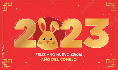 Flez Año nuevo chino 2023 año del conejo