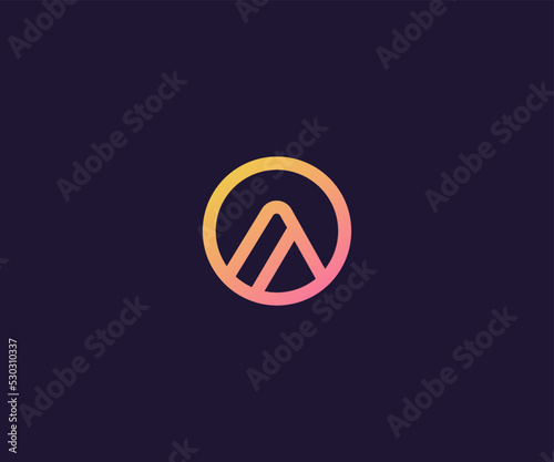 AO, OA initial logo monogram designs modern vector templates photo