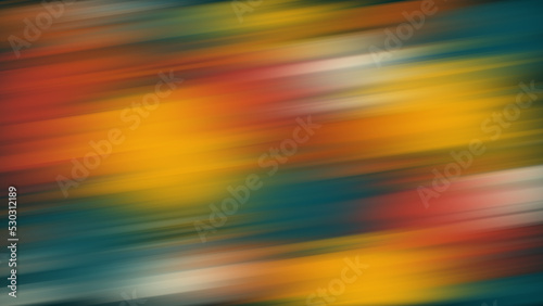 Twisted vibrant iridescent gradient blurred of red yellow green orange and beige colors with smooth movement of the gradient in the frame with copy space. Abstract narrow lines concept