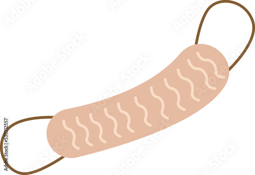 Bath back sponge icon. Vector illustration