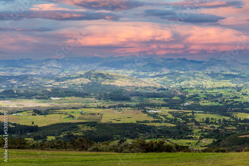 panoramic view of a rural zone of Colombia