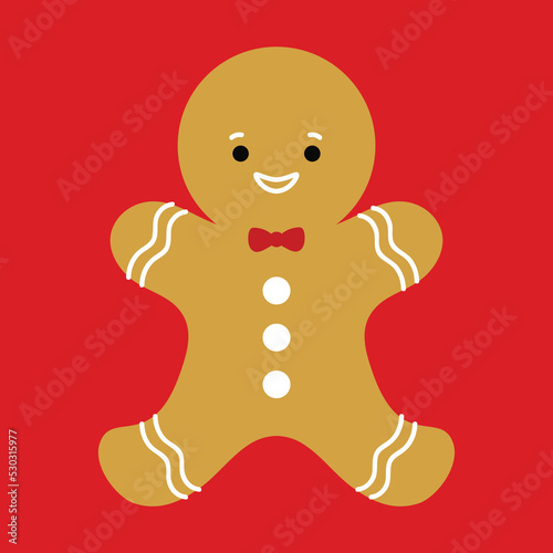 Cookie gingerbread man new year christmas tasty party mister