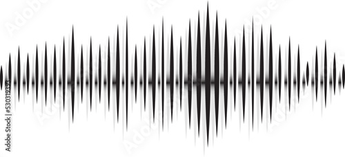 Sound audio wave vector. Icon isolated on white background. Abstract sound waves for voice design  music background  radio logo and icon. Creative music audio concept. Soundwave vector