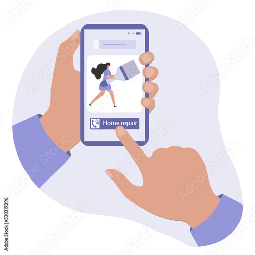 Call House Repair Service Cell phone Painting