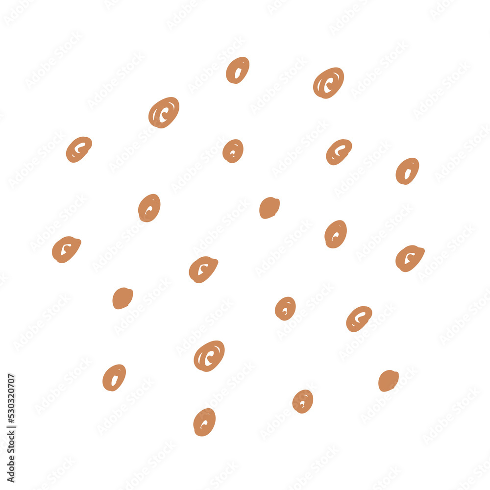 Hand drawn doodle icons - dot pattern