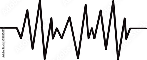 Sound audio wave vector. Icon isolated on white background. Abstract sound waves for voice design, music background, radio logo and icon. Creative music audio concept. Soundwave vector