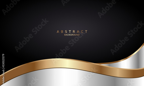 white and black luxury premium background and gold lines.