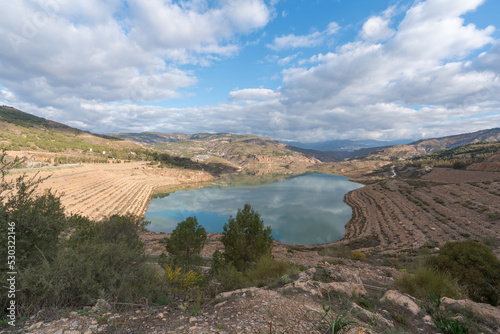 Beninar reservoir in the south of Spain