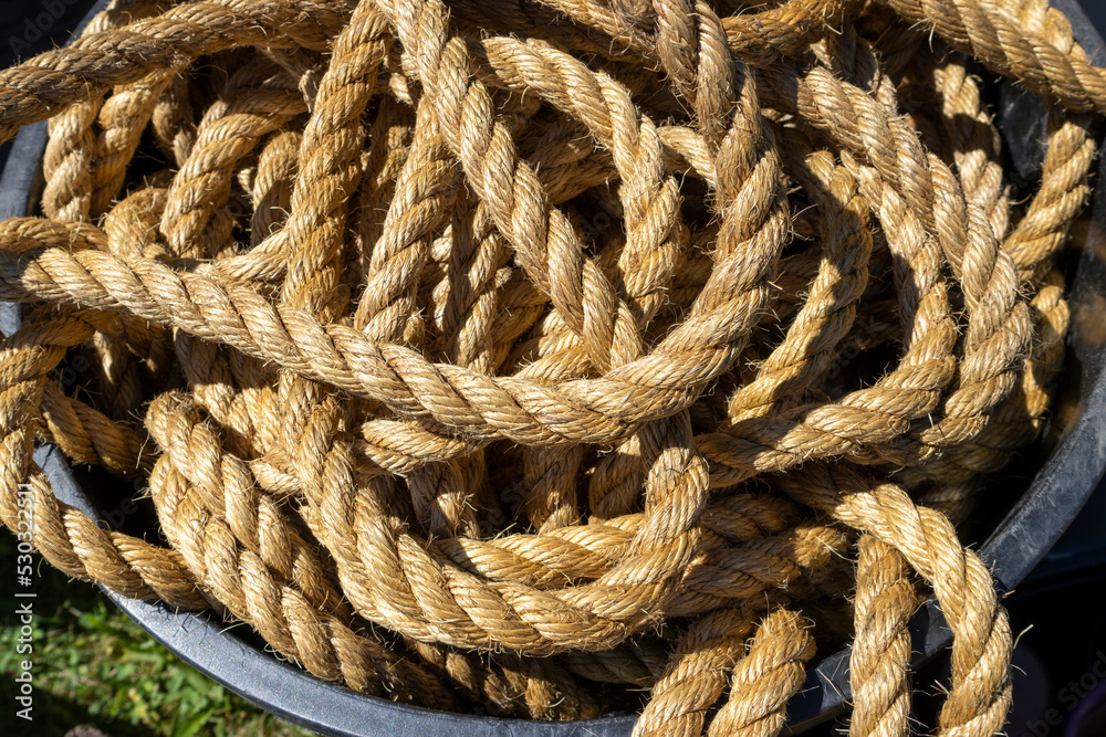 close up of a rope