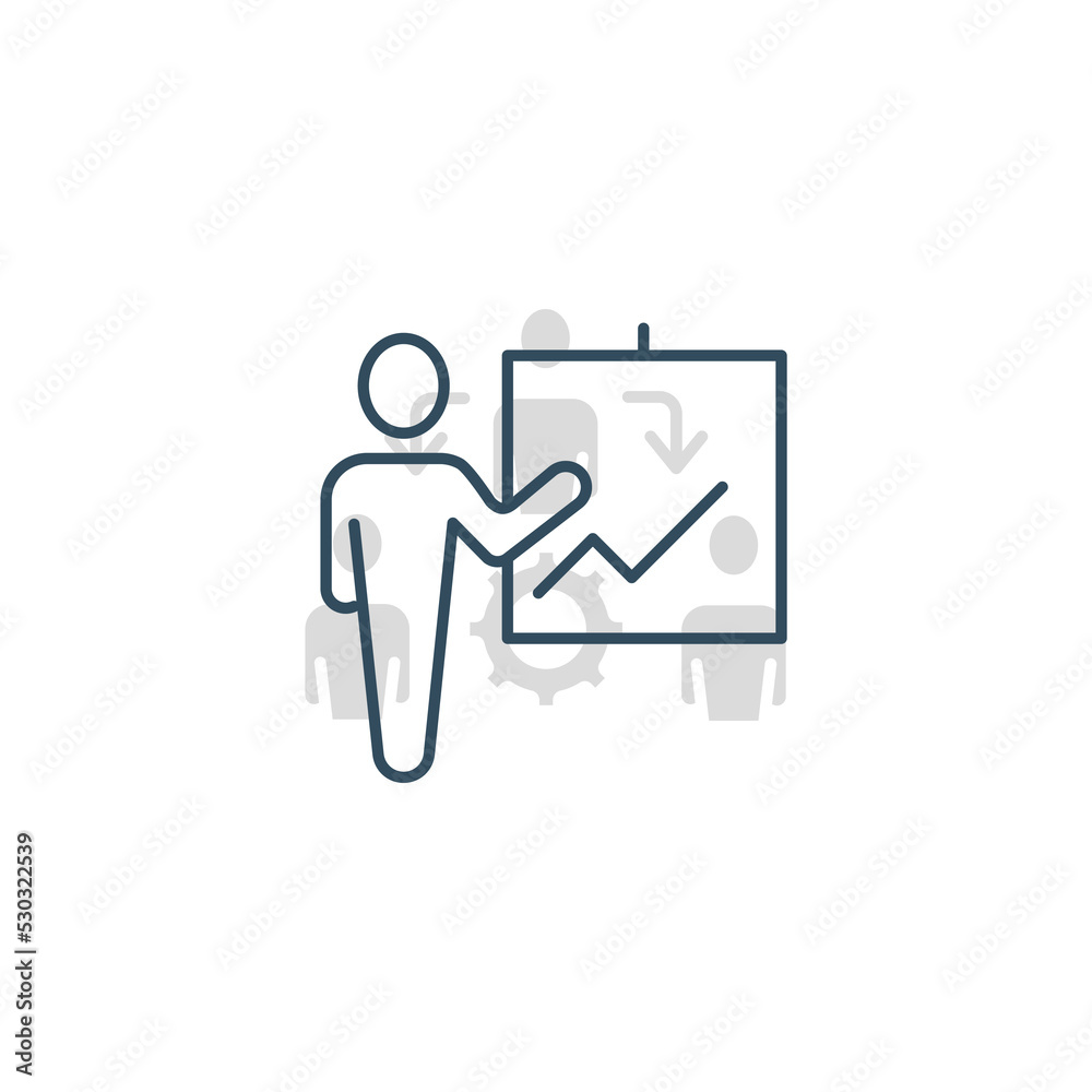 training teacher line icon. Simple element illustration. training teacher concept outline symbol design. training teacher line icon. Simple element illustration. training teacher concept outline symbol design.