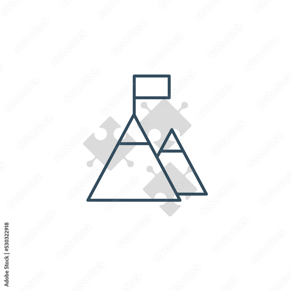 mission line icon. Simple element illustration. mission concept outline symbol design. mission line icon. Simple element illustration. mission concept outline symbol design.