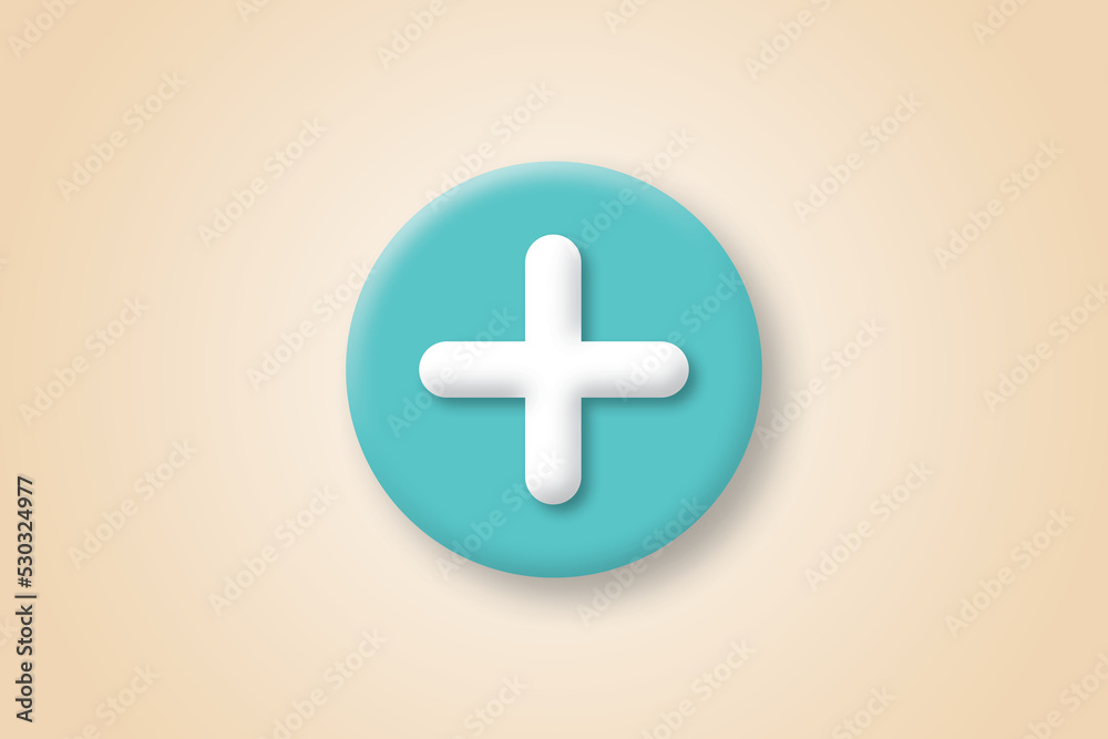 Add, plus, medical cross round button on pastel background. Concept for health care, Medical symbol of emergency help. shadow overlay. illustration of 3d paper cut design minimal style. Add, plus, medical cross round button on pastel background. Concept for health care, Medical symbol of emergency help. shadow overlay. illustration of 3d paper cut design minimal style.