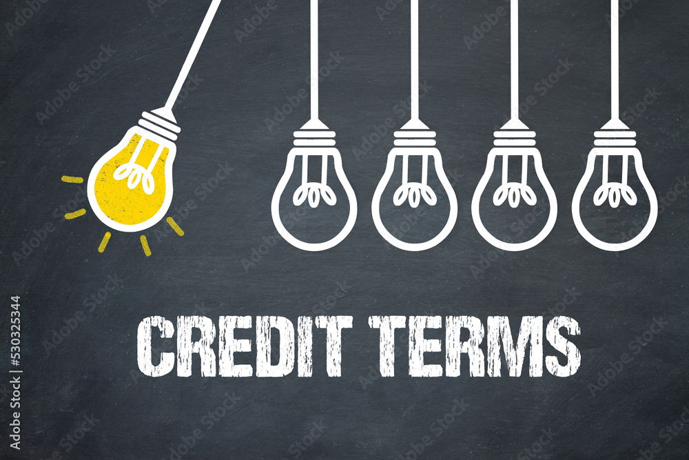 Fototapeta premium Credit Terms 