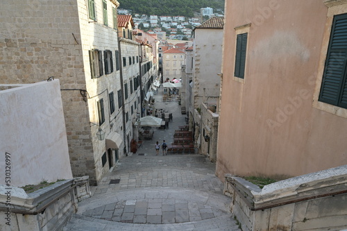 Foto The steps used in the Game of Thrones HBO series where Cersei Lannister started her Walk of Atonement