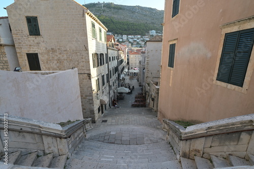 Foto The steps used in the Game of Thrones HBO series where Cersei Lannister started her Walk of Atonement