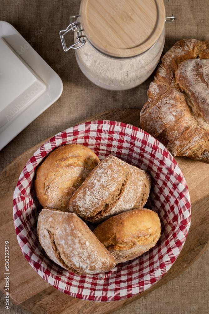 Naklejka premium bakery-chleb-bułeczki 