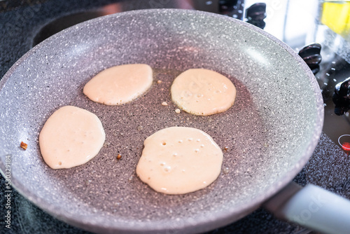 Making pancakes photo