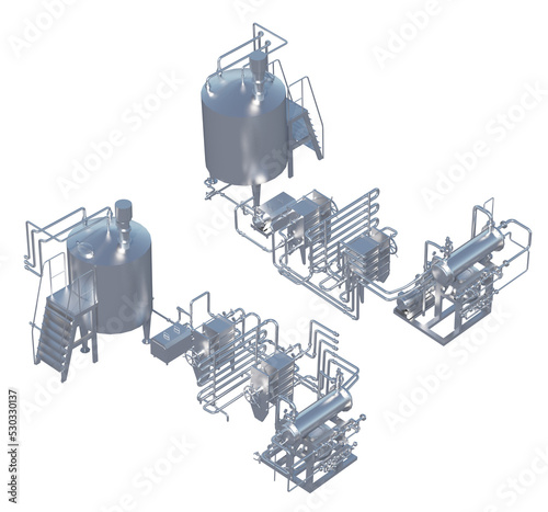 Φωτογραφία pasteurizer isolated on white