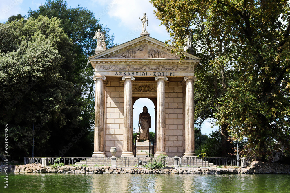 greek monument in rome park