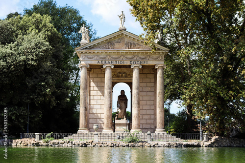 greek monument in rome park