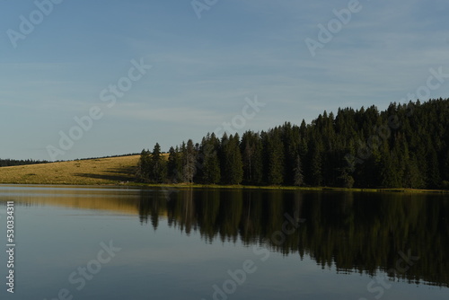 Fototapeta Naklejka Na Ścianę i Meble -  le lac de servières en auvergne en france 