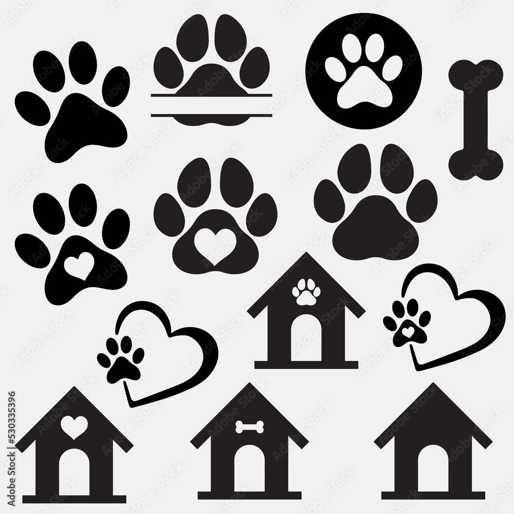 Paw designs bundle. Paw designs bundle.