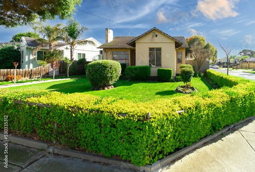 Brick Veneer town houses in suburban Melbourne Victoria Australian Suburbia Urban Living