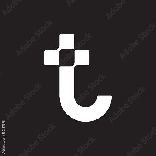 T letter logo design letter in plus medical Vector Image , logo letter t 