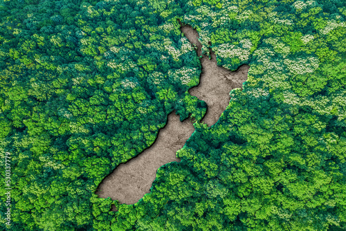 Sustainable habitat Map of New Zealand