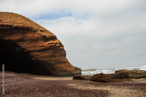 Beautiful rock by the sea