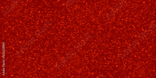 Abstract bright and shiny red glitter background, light glowing red carpet texture, blurry red bokeh with particles, beautiful and bright red background for creative design and decoration.