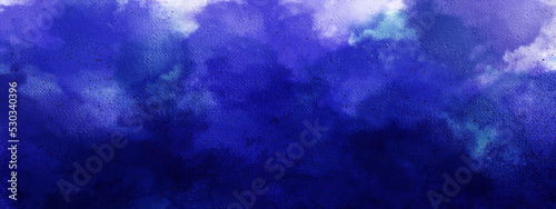 Abstract dark blue watercolor paint background liquid fluid texture for banner, wallpaper. Abstract dark blue watercolor clouds sky background