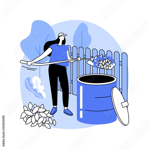 Compost isolated cartoon vector illustrations.