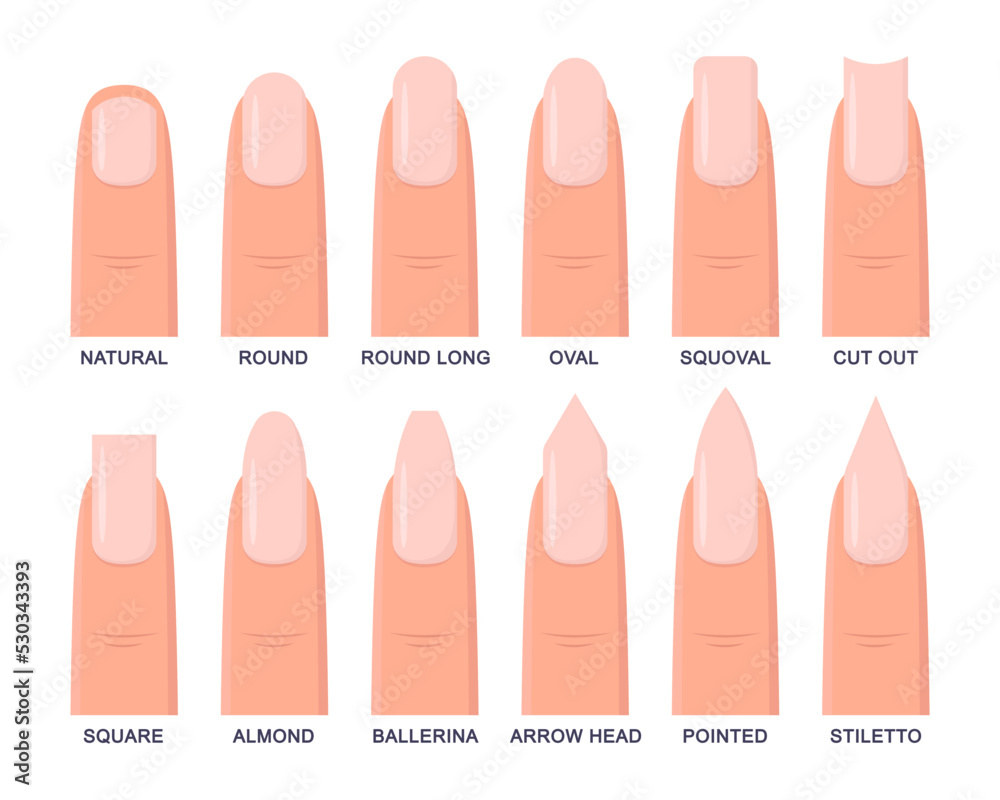 The Ultimate Guide to Different Nail Shapes | Smitten Tips