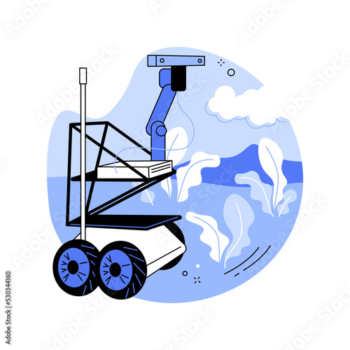 Phenotyping robots isolated cartoon vector illustrations.