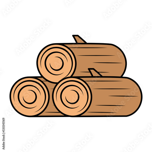 Solid Hard Wooden Vector Icon Design, Autumn or Fall activities Symbol, Dry weather Sign, Temperate climates Elements Stock illustration, Wood round block Concept