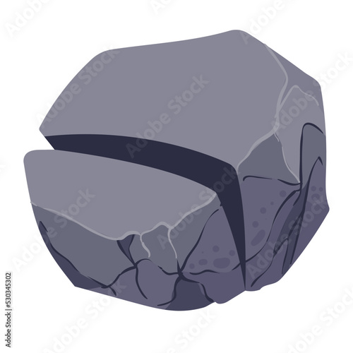 cracked rock icon