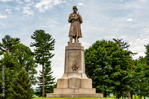 Old Simon on a Beautiful June Afternoon  Antietam National Cemetery  Maryland USA  Sharpsburg  Maryland