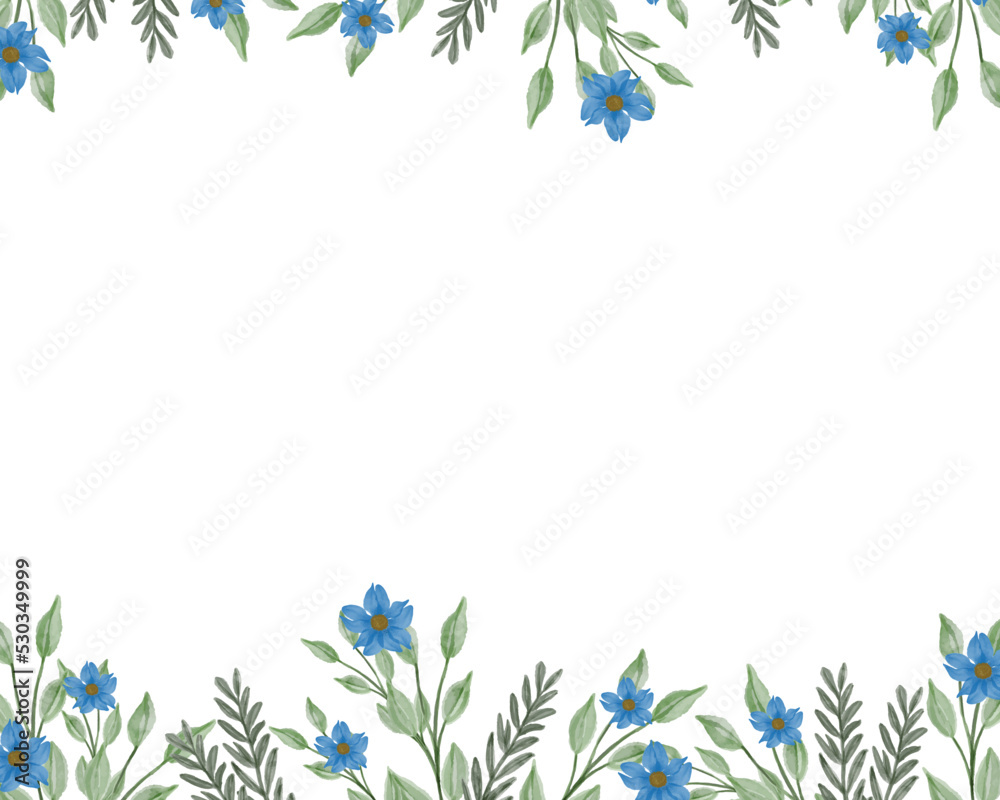 blue wildflower background