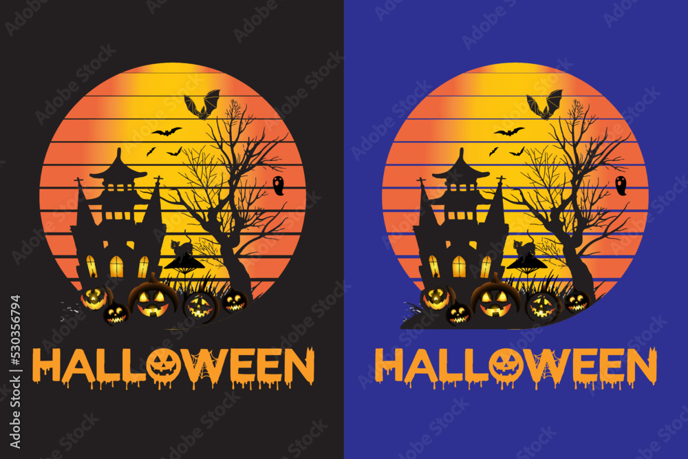 Halloween T-Shirt Design Template