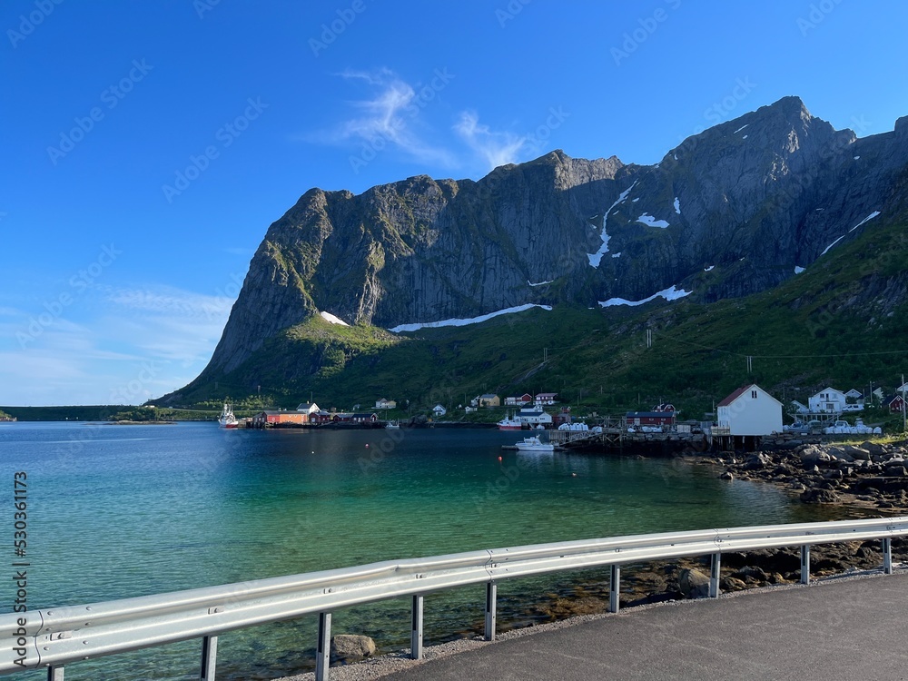Norwegian fjords view, ocean and fjords