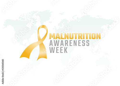 vector graphic of malnutrition awareness week good for malnutrition awareness week celebration. flat design. flyer design.flat illustration.