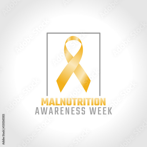 vector graphic of malnutrition awareness week good for malnutrition awareness week celebration. flat design. flyer design.flat illustration.