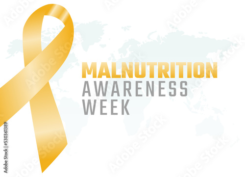 vector graphic of malnutrition awareness week good for malnutrition awareness week celebration. flat design. flyer design.flat illustration.