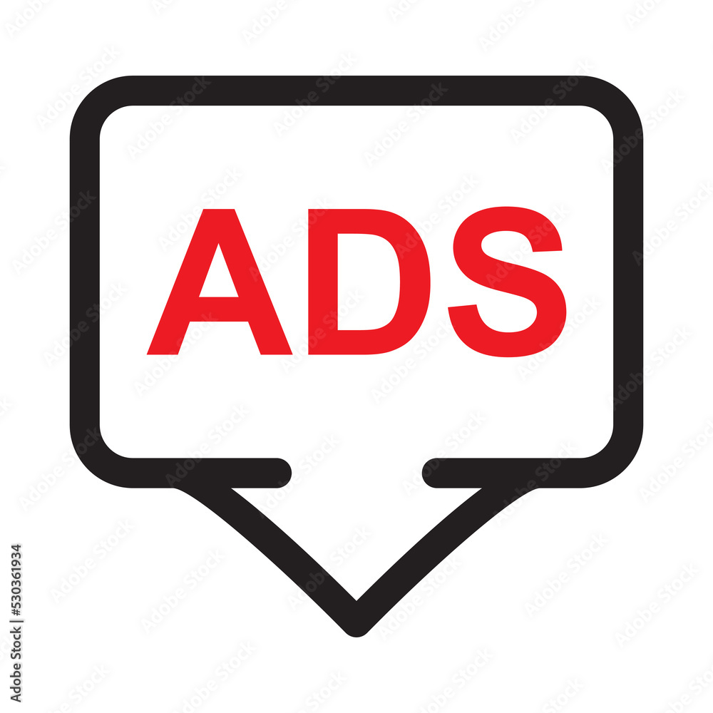 Ad or promo icon .Marketing or advertising concept vector illustration Ad or promo icon .Marketing or advertising concept vector illustration