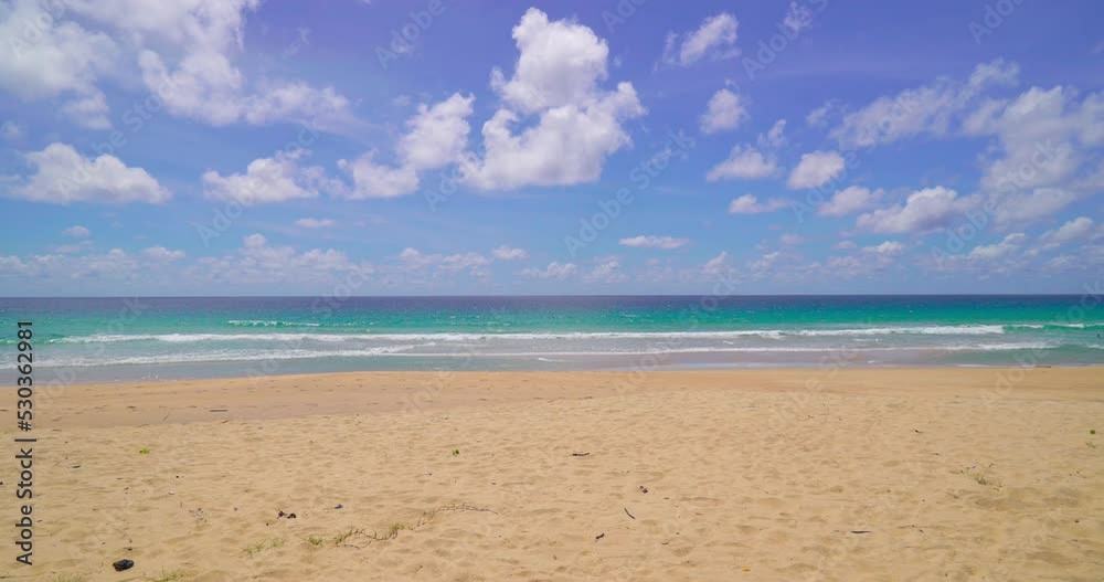 Nature video landscape Tropical sea summer Beach sea summer Landscape view beach seascape blue ocean blue sky background Nature video landscape Tropical sea summer Beach sea summer Landscape view beach seascape blue ocean blue sky background