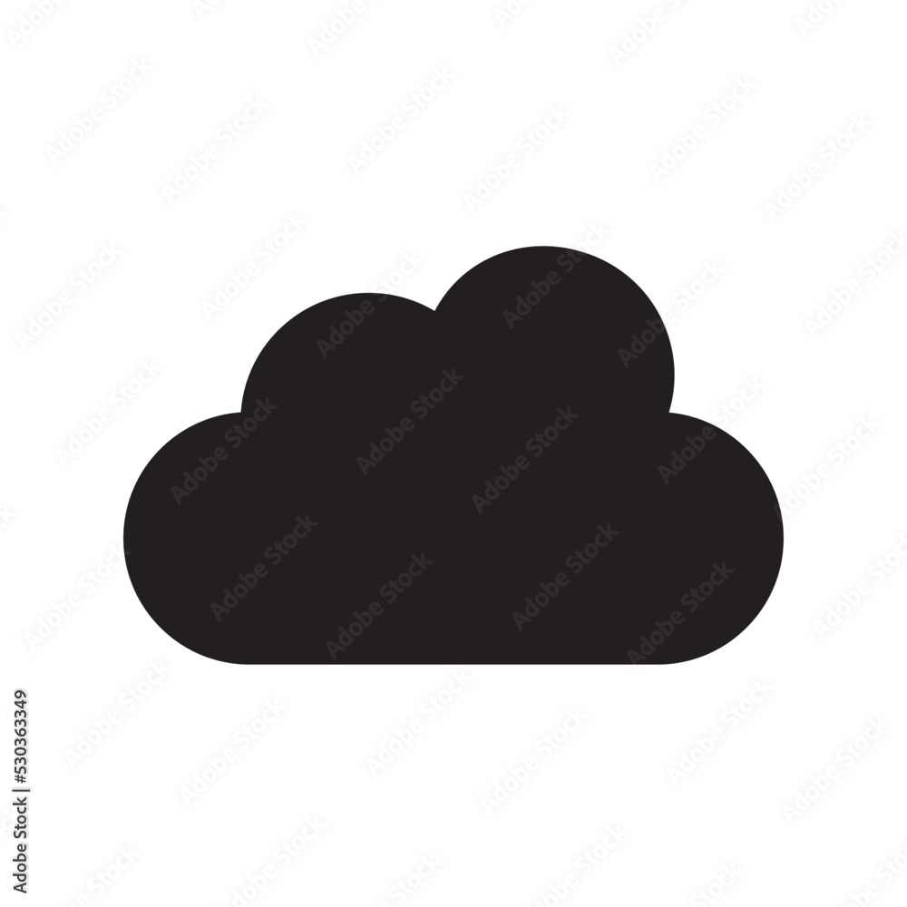 Cloud Weather Icon Vector Illustration Flat Design Cloud Weather Icon Vector Illustration Flat Design