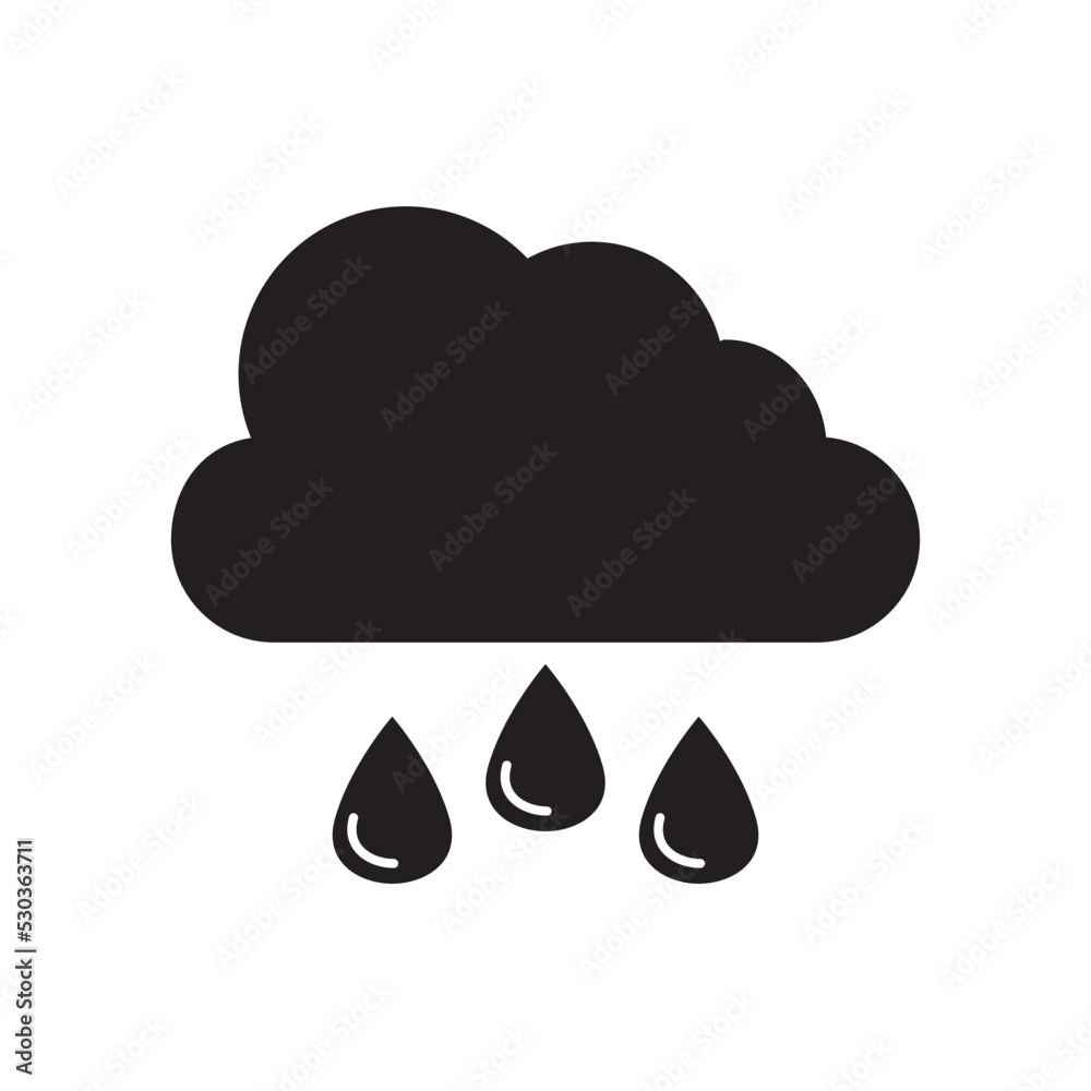 Cloud Weather Icon Vector Illustration Flat Design Cloud Weather Icon Vector Illustration Flat Design